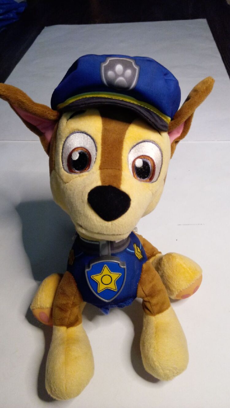 Paw Patrol Chase Spin Master Police Dog Nickelodeon Plush Non Working Sound Box